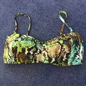 Fun snakeskin bikini top!